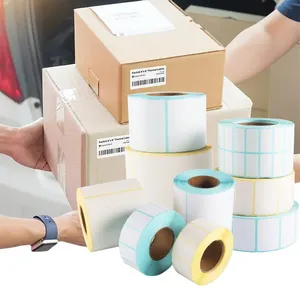 Top 3 etiqueta térmica à prova de 4x6 rolos de adesivo Hot Melt à prova d'água para saco de vedação impresso personalizado