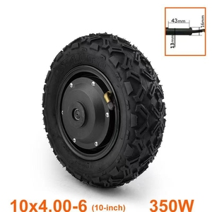 10inch 14.5inch 24v 36v 48v 350w 2wd Motor Wheel Conversion Kit 10inch Single Shaft <b>Hub</b> Motor Kit 350w Dual Drive Kit - Product Image 2