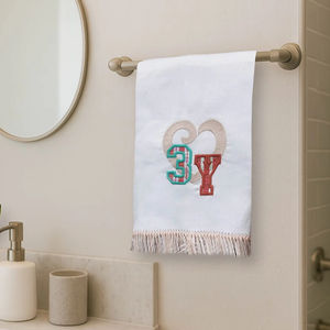 Serviette de toilette en lin 3Y Heart, serviette à main en lin naturel, tissu doux et absorbant, design minimaliste en forme de cœur, décoration de salle de bain à domicile - Product Image 1