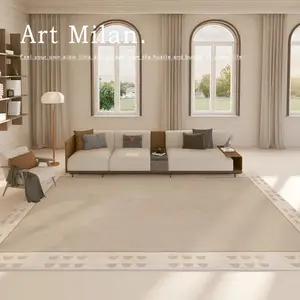 Nghệ Thuật Hiện Đại Faux Cashmere khu vực thảm, phòng khách phòng ngủ dễ dàng làm sạch thảm mới lạ Polyester hình chữ nhật Máy làm 500 mét vuông