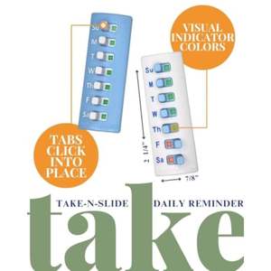 LM LM25514 Organizador de Pastillas Portátil y Reutilizable, Recordatorio Diario de Medicamentos, Estuche de Plástico de Grado Alimenticio, Accesorios de Cuidado Personal - Product Image 3