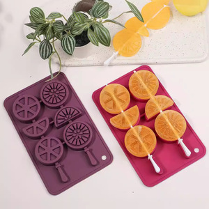 Moldes de Silicona para Cubitos de Hielo con Palitos, Bandeja de Silicona para Cubitos de Hielo con Forma de Limón y Palitos de PP - Product Image 2