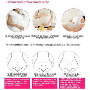 <span class=keywords><strong>Doppler</strong></span> saku Ultrasound rumah, Monitor detak jantung janin <span class=keywords><strong>Doppler</strong></span> kehamilan bayi detektor detak jantung Lcd lampu latar pengukur denyut jantung - Product Image 3