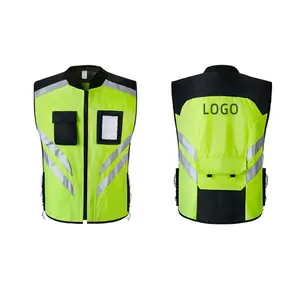 Motorcycle Cycling Safety Reflective Vest Or Industrial Construction Reflective Safety Vest Motorcycle Cycling