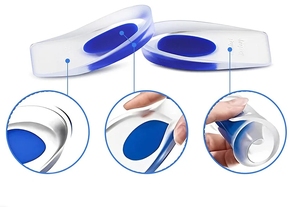 Accessoires de fitness en gros : 1 paire de semelles intérieures en gel de silicone pour hommes et femmes, coussinets de talon, semelles de soulagement - Product Image 3