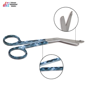 Ciseaux à pansements médicaux en acier inoxydable, manche multicolore, certifiés CE, fournisseur en gros de premier plan - Product Image 3