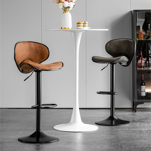 Modern Adjustable Height Metal Base Backless Design Eco-Friendly Durable Bar <b>Stool</b> for Home Bar Hotel Commercial Use - Product Image 3
