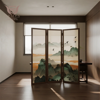 DEMEA Usine Personnalisé Simple Salon Partition Écran Porte Fenêtre Grille Lumière De Luxe En Bois Écran Porte Fenêtre