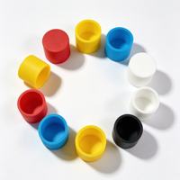 Capuchon d'extrémité rond en caoutchouc, protège-tube en silicone, protection filetage, vente en gros, lot en vrac, souple, anti-poussière, antidérapant