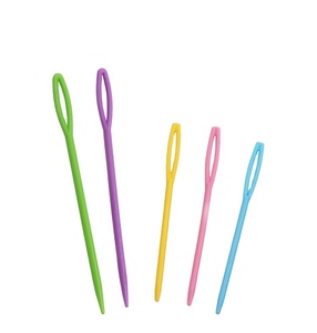 Aiguilles à coudre et à tricoter en plastique simples, les plus vendues, crochets fixes pour pulls, outils de tissage colorés, lot de 10 - Product Image 2