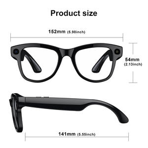 Lunettes intelligentes M02 avec caméra 8 mégapixels, station de charge, vidéo anti-tremblement, traduction en temps réel par IA, mémoire 32 Go - Product Image 2