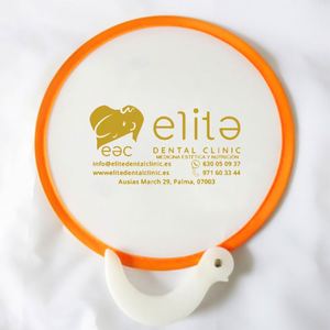 Custom Printed Soft Nylon <b>Flying</b> Disc Round Hand Folding <b>Fan</b> Pouch with UV Printing Foldable <b>Flying</b> Disc Customized Logo Pocket - Product Image 6