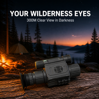 Monoculaire de vision nocturne en gros avec objectif 50 mm, portée 200-400 m, enregistrement vidéo HD 1080P, grossissement 4x/5x pour la nuit