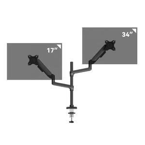 Soporte de extensión de montaje de escritorio con brazo de <span class=keywords><strong>monitor</strong></span> dual de 17-38 <span class=keywords><strong>pulgadas</strong></span> poste blanco Extra largo Escritorio de pie ultra ancho de 38 <span class=keywords><strong>pulgadas</strong></span> en stock - Product Image 6