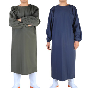 Tablier de travail réversible en PVC imperméable et résistant à l'huile, à manches longues, pour adultes, pour la cuisine et l'usage industriel - Product Image 4