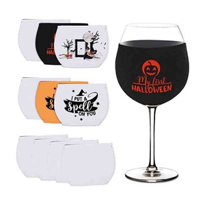 Factory Custom logo Sublimation Print Neoprene Stubby Holder Insulated Wine Glasses Cooler Sleeve <b>Cup</b> <b>Cover</b> - Product Image 1