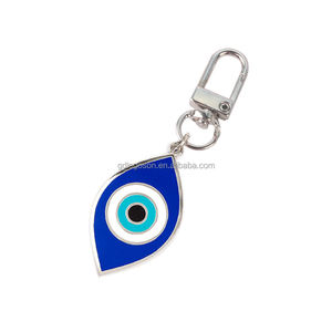 Portachiavi Quadrato in Lega di Zinco con Cartone Animato, Souvenir di Istanbul Turco Personalizzato con Stampa in Resina Epossidica, Portafortuna Occhio Turco, Nickel-free - Product Image 2