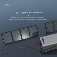 Batterie de stockage d'énergie LiFePO4 5000W pour extérieur, alimentation portable haute puissance 220V, source d'alimentation d'urgence compacte, énergie solaire