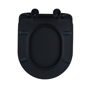Vente en gros de siège de toilette en céramique, OEM, fermeture douce, mince, <span class=keywords><strong>gris</strong></span>, noir mat, urée, siège de toilette - Product Image 4