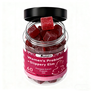 Complément alimentaire en gommes probiotiques pour femmes certifié HACCP ISO22000 avec extrait d'écorce d'orme rouge, certifié NOP EOS, fabriqué en usine biologique - Product Image 5