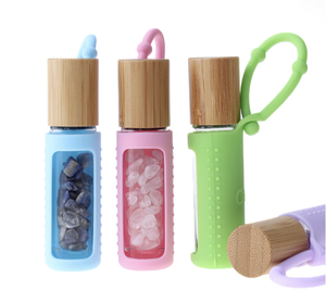 Perfume Protect Sleeve Silicon Rubber Case <b>10ml</b> Essential Oil <b>Bottle</b> Roll-On Glass <b>Bottles</b> Screen Printing/ - Product Image 1