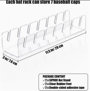 사용자 정의 투명 아크릴 모자 스탠드 주최자 디스플레이 야구 모자 홀더 - Product Image 3