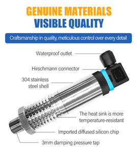 Высокотемпературный интегрированный датчик-преобразователь температуры и давления FIMEET из нержавеющей стали IP65 (класс 304/316L) - Product Image 4