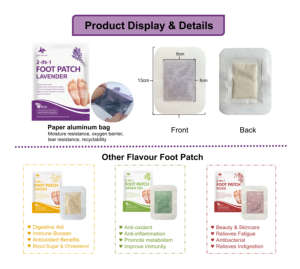 Parches para Pies Revitalizantes Energéticos, Calmantes para el Cuerpo y la Mente, Limpian Profundamente los Pies, Permiten Dormir Tranquilamente Durante Toda la Noche - Product Image 3