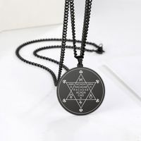 Collier pendentif Abracadabra Myshape Abraxas, magie cabalistique, amulette occulte, esotérique, bijoux en acier inoxydable, surnaturel