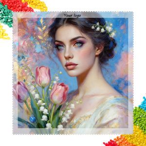 Pittura Diamante 5D: Elegante Signora <span class=keywords><strong>con</strong></span> <span class=keywords><strong>Tulipani</strong></span> e Mughetto - Kit Completo Fai da Te per Decorazione Murale - Product Image 1