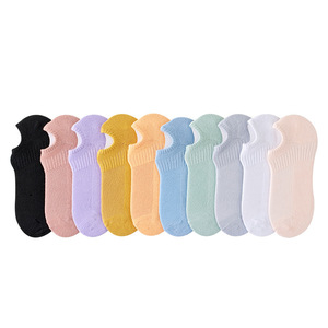 Women's Thin Boat Socks Breathable Non-Slip Low Cut Invisible Solid Color Casual Socks - Product Image 5