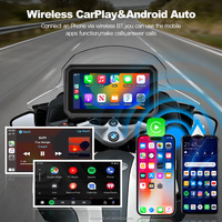 Navigateur GPS pour moto 4G universel avec système Android 6 pouces, DVR portable IP67, TPMS sans fil, Android Auto et CarPlay