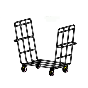Four Wheel High Quality Aluminum Airport <b>Trolley</b> Without Brake - Product Image 1