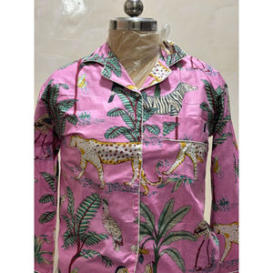 Conjunto de Camisón de Algodón Estampado Personalizado, Camisón de Manga Larga para Mujer, Venta al Por Mayor Directamente del Fabricante - Product Image 2