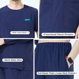 हॉट सेल्स स्ट्रेच मेडिकल नर्सिंग स्क्रब ने पुरुषों के डॉक्टरों के लिए स्क्रब वर्दी सेट किया - Product Image 2