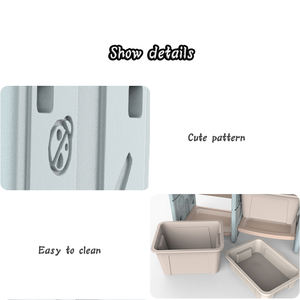 Feelkdis Décoration d'intérieur Organisateur moderne pour enfants Vêtements pour bébés Aliments Écologique Salon <span class=keywords><strong>Chambre</strong></span> Boîte de rangement en plastique Jouets - Product Image 4