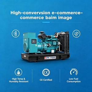 Generador Diésel de 1700kW, 50Hz, 415V, Silencioso, con ATS para Energía de Reserva en Centros de Datos, Certificado CE - Product Image 2