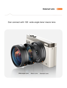 Kamera Digital Pelajar 4K Ringkas Zoom 16X Layar Lipat Kompatibilitas YouTube Rekaman Vlog Vintage Pencitraan CMOS - Product Image 5