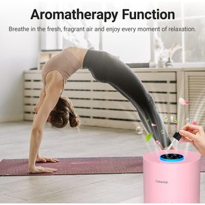 Purificateur d'air Cobectal, lot de 2, rose, filtre 3-en-1, aromathérapie, mode sommeil, pour la maison, la chambre à coucher, jusqu'à 1050 pieds carrés - Product Image 4