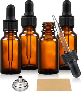 Flacon compte-gouttes en verre ambré bleu de haute qualité 30 ml (1 oz) pour sérum de soin de la peau, nettoyant visage, gouttes pour les yeux, crème pour le visage, huile pour perruque et <span class=keywords><strong>barbe</strong></span> - Product Image 6