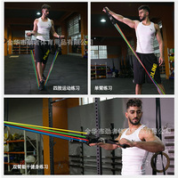 Set de Bandas de Resistencia para Fitness de 11 Piezas, TPE, para Yoga, Entrenamiento, Masajes, Modelo 6011