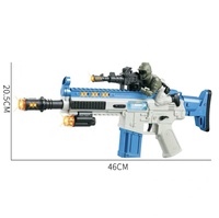Nouveaux jouets pistolets électriques 2023 ressemblant à de vrais armes avec lumière colorée et son de combat, jouets mitrailleuses en plastique pour enfants