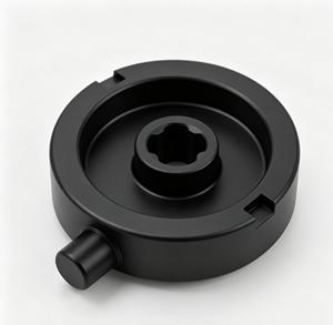 Brida hexagonal de aluminio mecanizada por CNC personalizada con orificio central y seis orificios de montaje, piezas de repuesto para motocicleta mecanizadas por CNC - Product Image 4