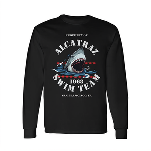 Alcatraz Swim Team 1968 T-shirt à manches longues San Francisco Ca Design vintage - Product Image 2