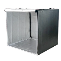 Studio Photo Lumières Tente Photographie Boîte à Lumière LED 80cm Éclairage LED Boîte Souple Pliable avec Couleurs Toile de Fond Personnalisée