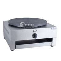 Crêpière à gaz commerciale de vente chaude Machine à crêpes à crêpe en acier inoxydable à plaque unique à un prix