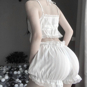 Lencería Sexy Retro de Corte Francés al por Mayor, Conjunto de Lencería Íntima de Encaje para Dormir - Product Image 3