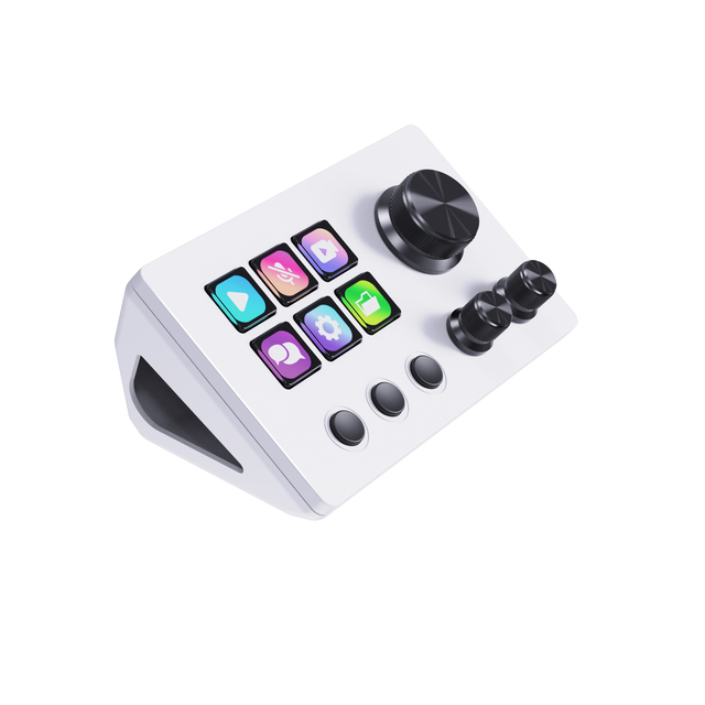 MiraBox Hot Sale N3 Stream Deck | 6 LCD Keys + 3 Knobs, Best Tool for Video Editing & Live Streaming