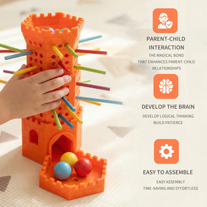 Montessori Balance Stick Tower Game Plastic Family Fun Parent-Child Educational Gift 2-6 Players Challenge - Product Image 4