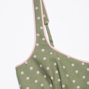 ZATRHMBM <span class=keywords><strong>Vestido</strong></span> <span class=keywords><strong>Midi</strong></span> Elegante Retro con <span class=keywords><strong>Tirantes</strong></span> y Estampado de Puntos, Nueva Moda de Verano 2026 para Mujer - Product Image 3